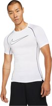 Nike Pro Dri Fit Korte Mouwen T-Shirt Mannen Wit - Maat XXXL