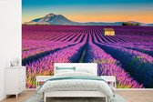 Behang - Fotobehang Lavendel - Berg - Bloemen - Breedte 390 cm x hoogte 260 cm