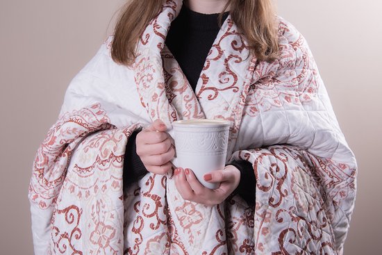 Couvre-lit 140*220 cm Wit | Q194.059 | Clayre & Eef