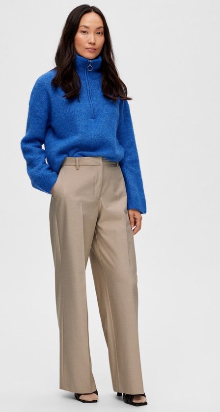 Eliana Hw Wide Pant Nomad Detail Melang