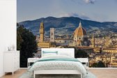Behang - Fotobehang Uitzicht op Florence met de Duomo en Palazzo Vecchio - Breedte 525 cm x hoogte 350 cm