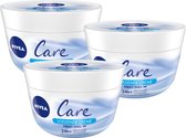 Bol.com NIVEA Care - 3 x 200 ml - Bodycrème aanbieding