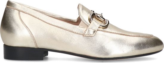 Manfield - Dames - Gouden leren loafers - Maat 38