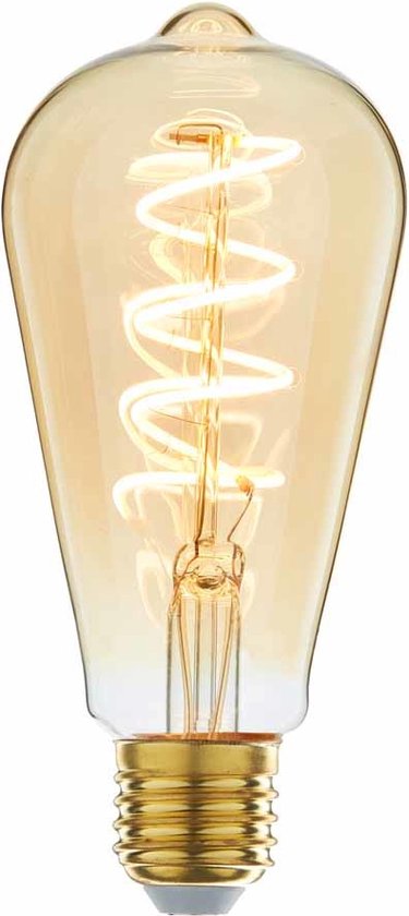 Highlight - Lamp LED ST64 9W 650LM 2200K Dimbaar Amber