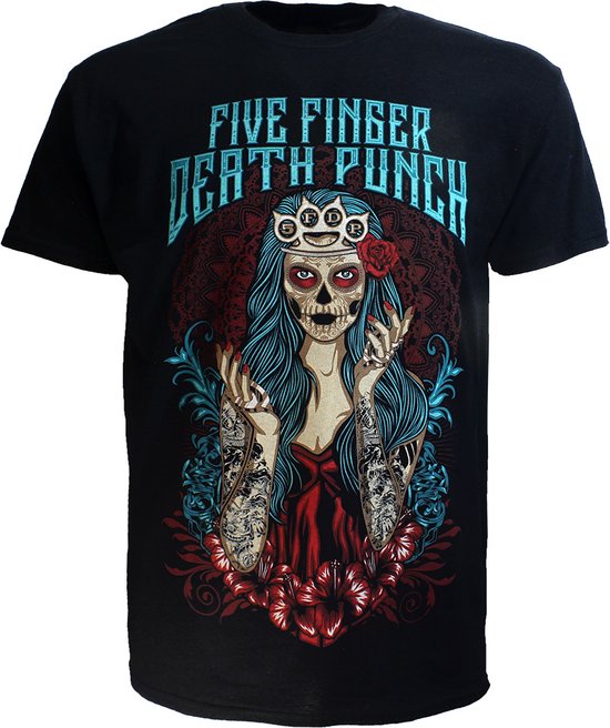 T-shirt Five Finger Death Punch Lady Muerta - Merchandise officielle