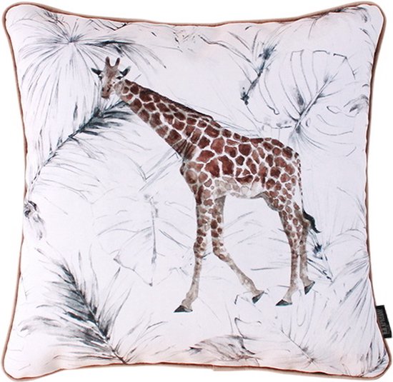 Sierkussen Velvet Giraffe | 45 x 45 cm | Velvet/Polyester