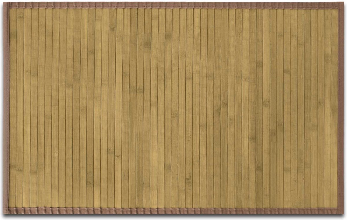 FLOORDIREKT Vloerkleed - Bamboe - Tapijt - Tibet - Natuur - 90 x 120 cm