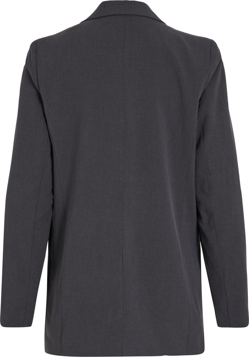 Vila VICAMAYA L/S LOOSE BLAZER #1 Dames Blazer Dark Grey Melange - Maat 36