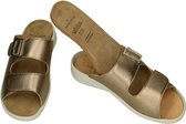 Solidus -Dames - goud - slippers & muiltjes - maat 40.5