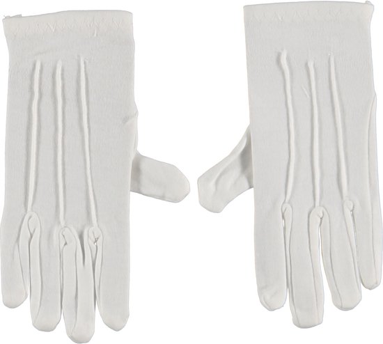 Gants coton - pete gloves blanc xl