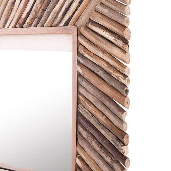KANAB - Wandspiegel - Lichte houtkleur - Hout