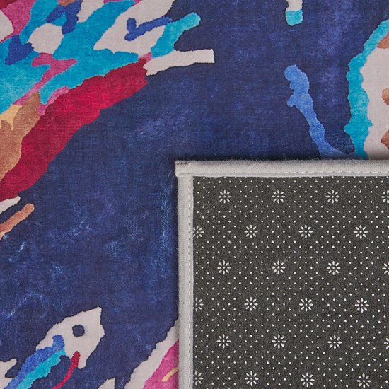 KARABUK - Laagpolig vloerkleed - Multicolor - 80 x 150 cm - Polyester