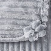 KAWERI - Plaid - Grijs - 150 x 200 cm - Polyester