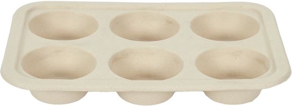 Cook Concept 6 disposable muffin bakvormen - suikerriet -
