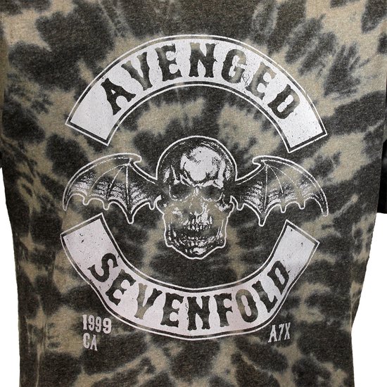 Avenged Sevenfold a7x Deathbat Crest Dip Dye T-shirt - Merchandise officielle