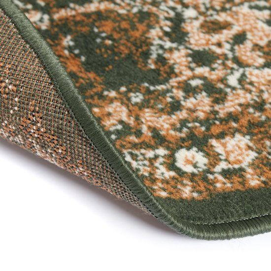 Interieur05 Rond vloerkleed Jute Groen - 150 cm (M) | Leen Bakker