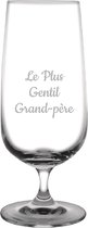 Bierglas op voet gegraveerd - 41cl - Le Plus Gentil Grand-père