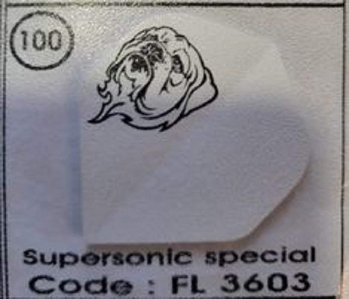 Dart Flights - 10 sets (30 stuks) - 100 micron - Supersonic Flights special 3603