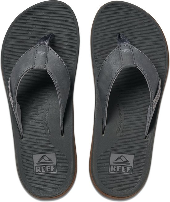 Slippers Reef Santa Ana pour Homme - Gris - Taille 45