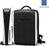 Heuts Goods - LUXE zwarte tas geschikt voor PS5 - PS5 Koffer - PS5 Tas - Beschermingstas - Draagtas geschikt voor PS5 - Hoge Kwaliteit Soft Case - Zwart