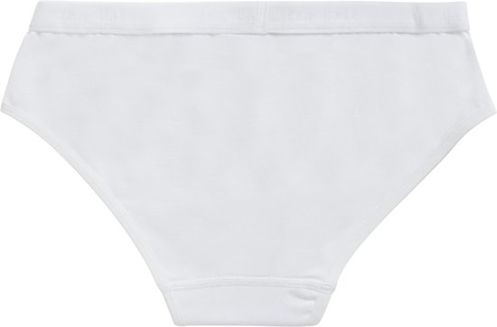 Witte slip met elastische tailleband.
