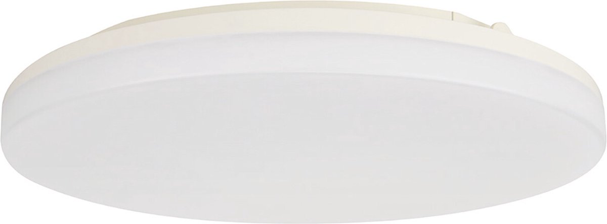 LED Plafondlamp - Plafondverlichting - Badkamerlamp - Andres - Opbouw Rond 30W - Waterdicht IP54 - Helder/Koud Wit 6400K - Mat Wit - Kunststof
