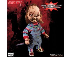 Bride of Chucky: Mega Scale Talking Scarred Chucky 38CM MERCHANDISE