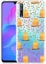 Huawei P Smart S Hoesje Cute Owls Designed by Cazy