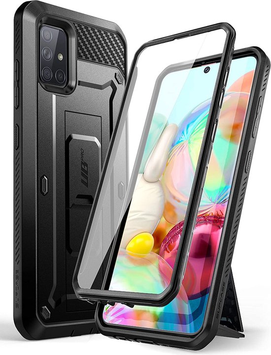 Supcase 360 Backcase Hoesje Met Screenprotector Samsung A71 Zwart