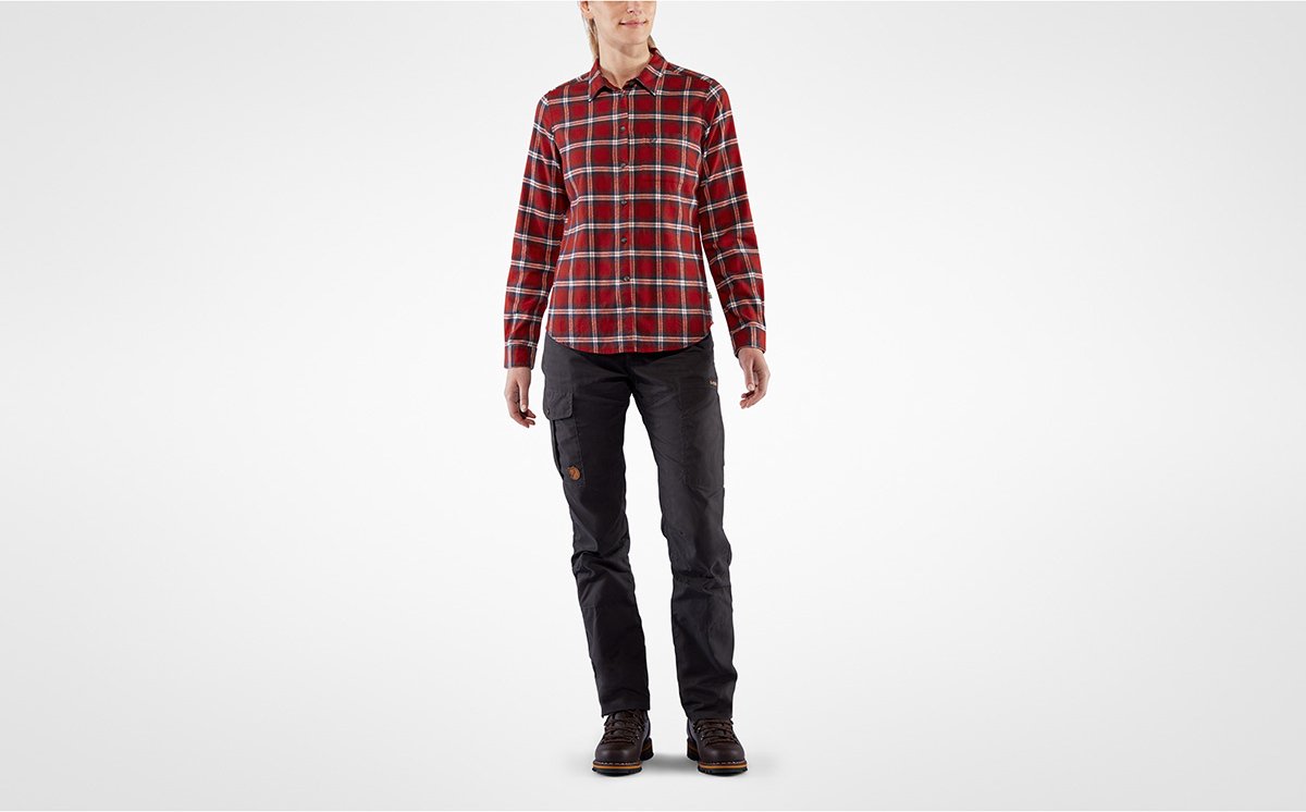 Fjällräven Övik Flannel Mesa -fog Damen_L Blauw
