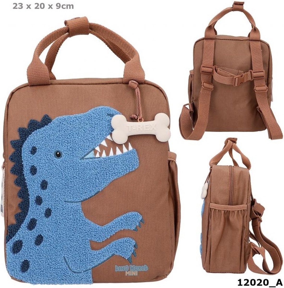 Dino World kleine rugzak bruin DINO MINI