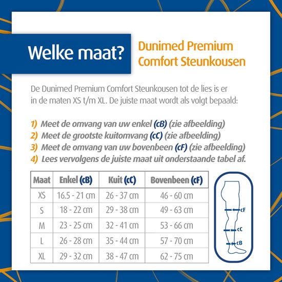 Dunimed Premium Comfort Steunkousen - Steunkousen tot de Lies -  Compressiekousen -... | bol
