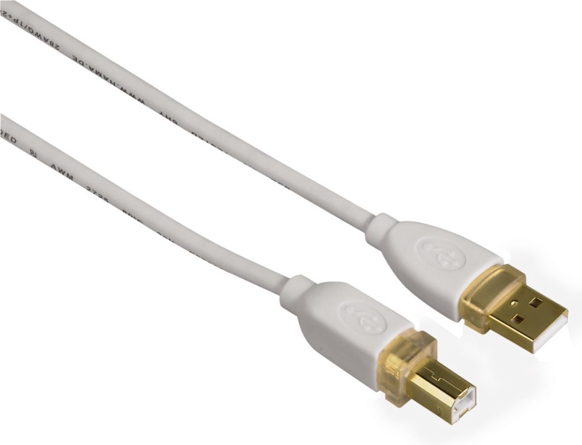 Hama USB 2.0 A Male naar USB 2.0 B Male - 3 m
