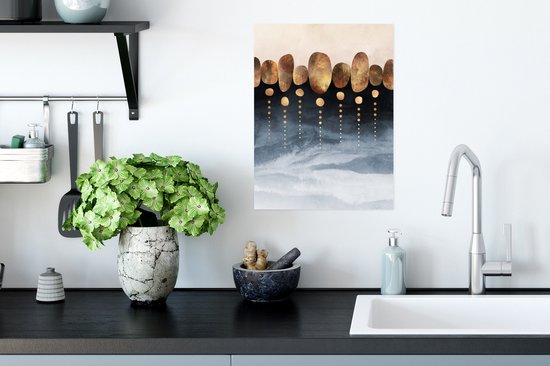 Affiche Or - Abstrait - Luxe - 30x40 cm