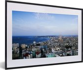 Fotolijst incl. Poster - Luchtfoto van de hoofdstad Havana in Cuba - 60x40 cm - Posterlijst