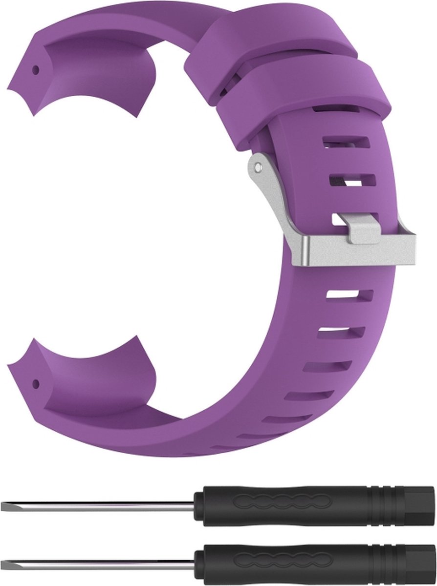 Siliconen bandje - geschikt voor Suunto Core - paars