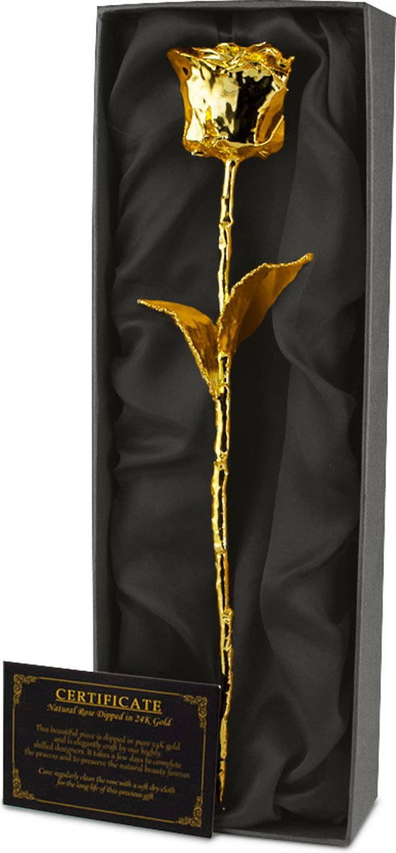 MikaMax Gouden Roos - 24krt Gouden Roos - Cadeautip - Valentijns cadeau -  Luxe Giftbox | bol.com
