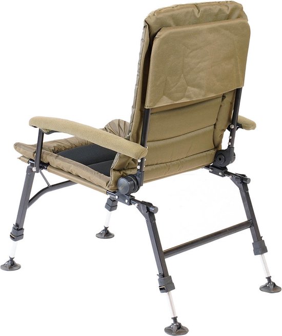 RCG Comfort Wide Chair - Olijfgroen - Inklapbaar - Brede zitting - Verstelbare poten — afbeelding 2