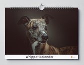 Whippet Kalender - Verjaardagskalender - 35x24cm - Huurdies