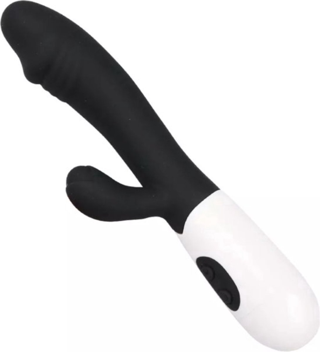 Goedkoopste Duo Vibrator | G-Spot Vibrator met Dual Trillingen (Elektrisch) | Waterdicht, Siliconen | Clitoris Penetratie Dildo | Zwart