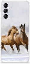 Smartphone hoesje Geschikt voor Samsung Galaxy A14 5G TPU Case Paarden