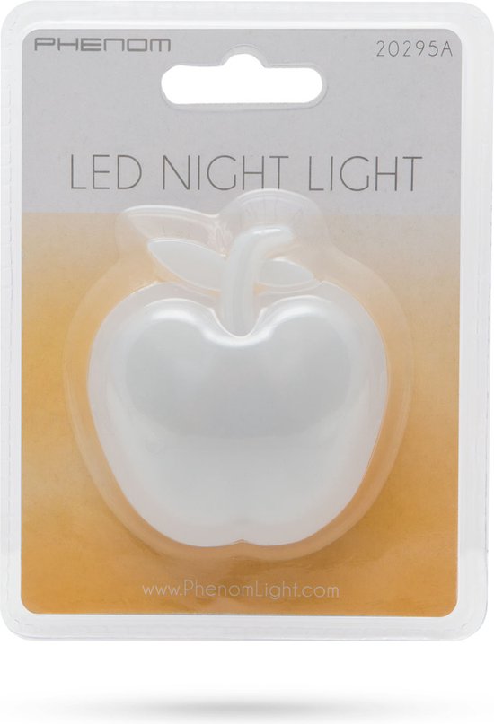 Nachtlampje voor Kinderen - Kind Stopcontact Appel Lamp - Stopcontact Lampje Meisje of Jongen - Babykamer en Kinderkamer van PHENOM LIGHTING TECHNOLOGY — afbeelding 4