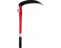 MOZY - Zeis - Handsikkel - Snoeimes - Sikkel - 41 cm - Ergonomisch - Rubberen Handvat - Inklapbaar - Handsikkel - Sikkel - Bodembewerker - Handzeis - Grassikkel - Visplek vrijmaken - Brandnetels verwijderen - Berenklauw verwijderaar