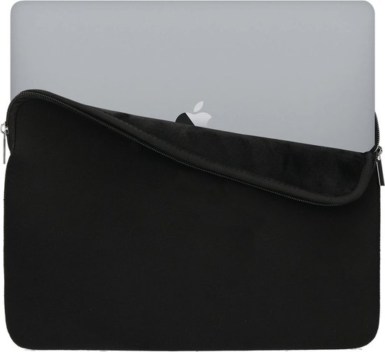 hoesie perfecte pasvorm MacBook Pro 14 inch sleeve / case - M1 / M2 chip / zwart