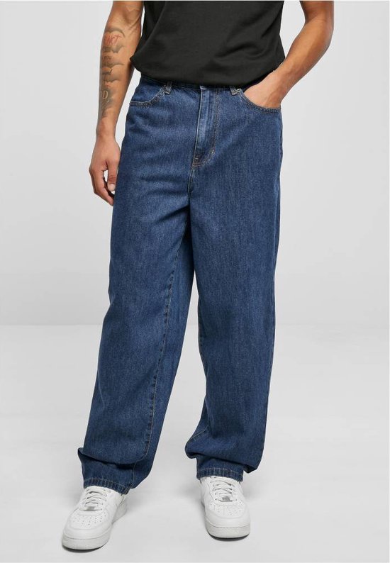 Urban Classics - 90‘s Jeans Wijde broek - Taille, 30 inch - Donkerblauw