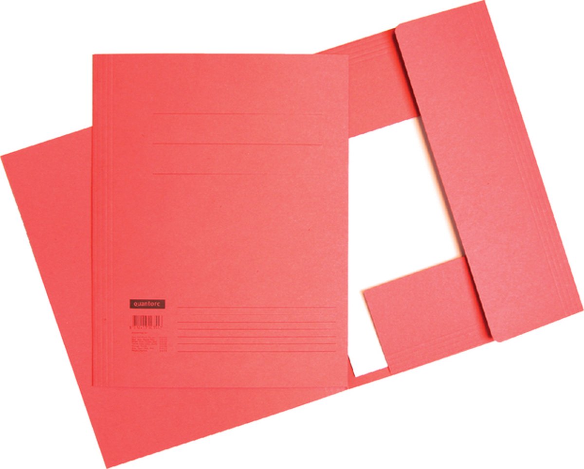 Dossiermappen Quantore A4 320 gr Rood – set 10 stuks - Quantore