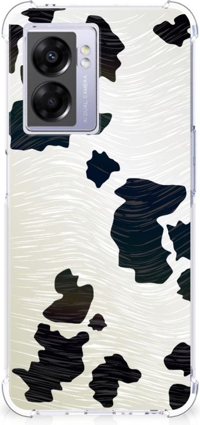 Oppo A57 / A57s / A77 Hoesje met Magnetische Kickstand Ring Blauw