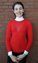 Cavalliera Strassdeco Showshirt XXL Rood