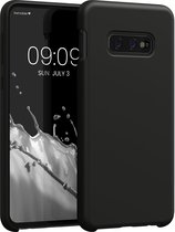 kwmobile telefoonhoesje geschikt voor Samsung Galaxy S10e - Hoesje met siliconen coating - Smartphone case in mat zwart