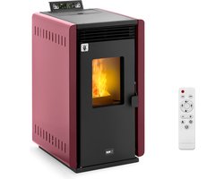 MSW - Pelletkachel - 6 kW - voor 50-150 m³ - 5 niveaus - timer